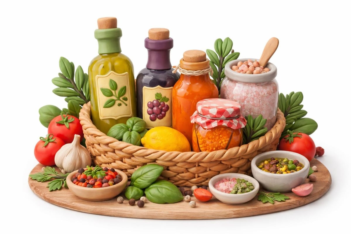 Savory food gift components