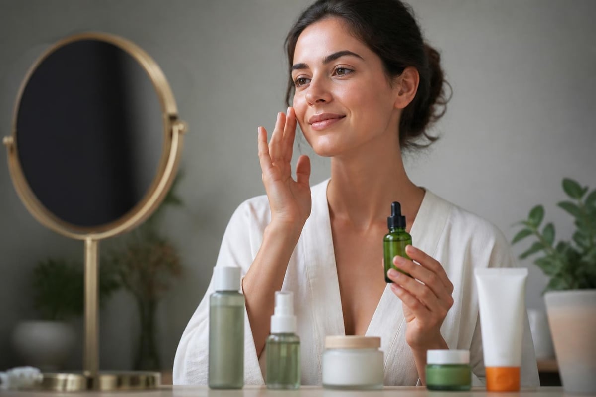 Vegan skincare routine steps