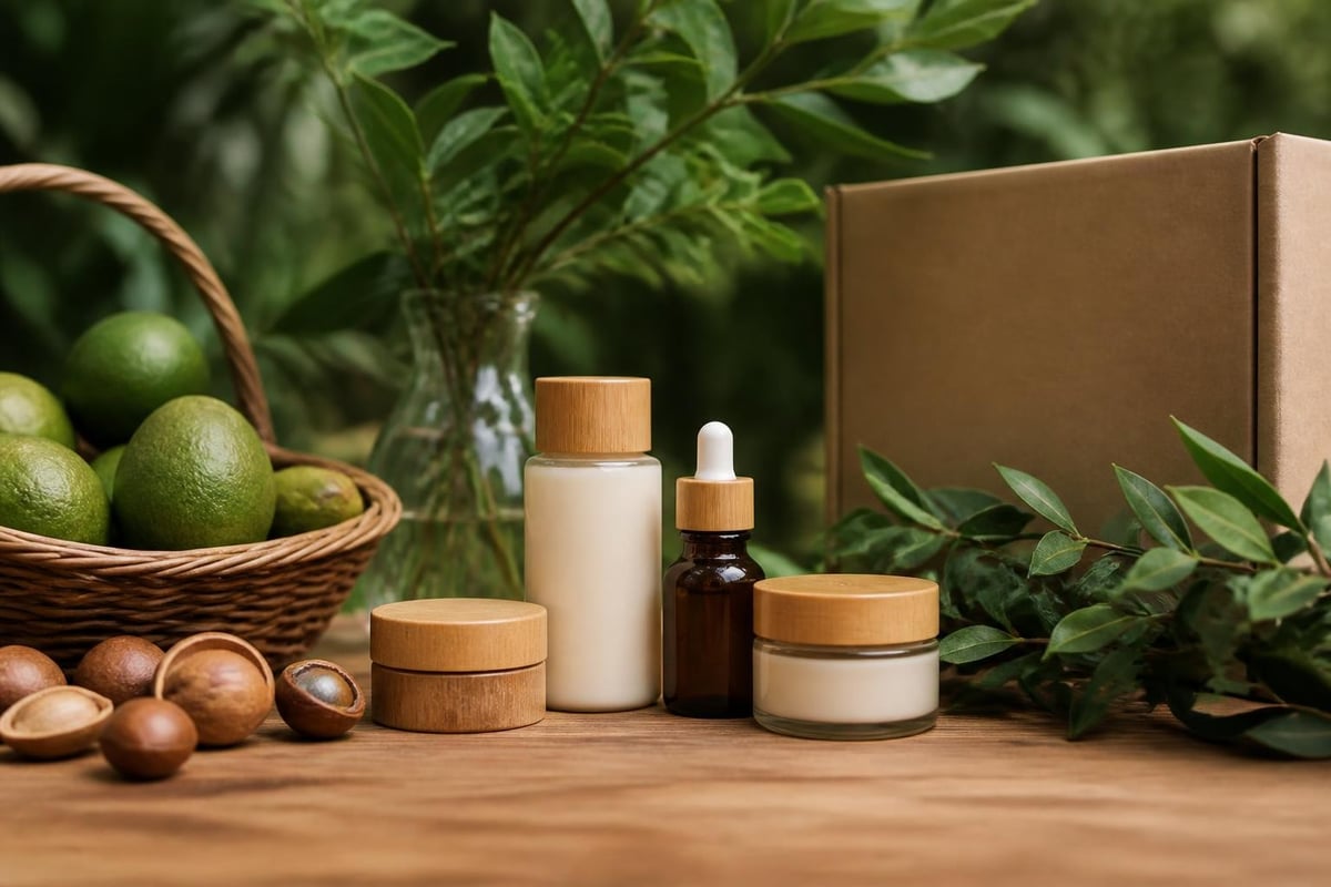 Sustainable vegan skincare packaging