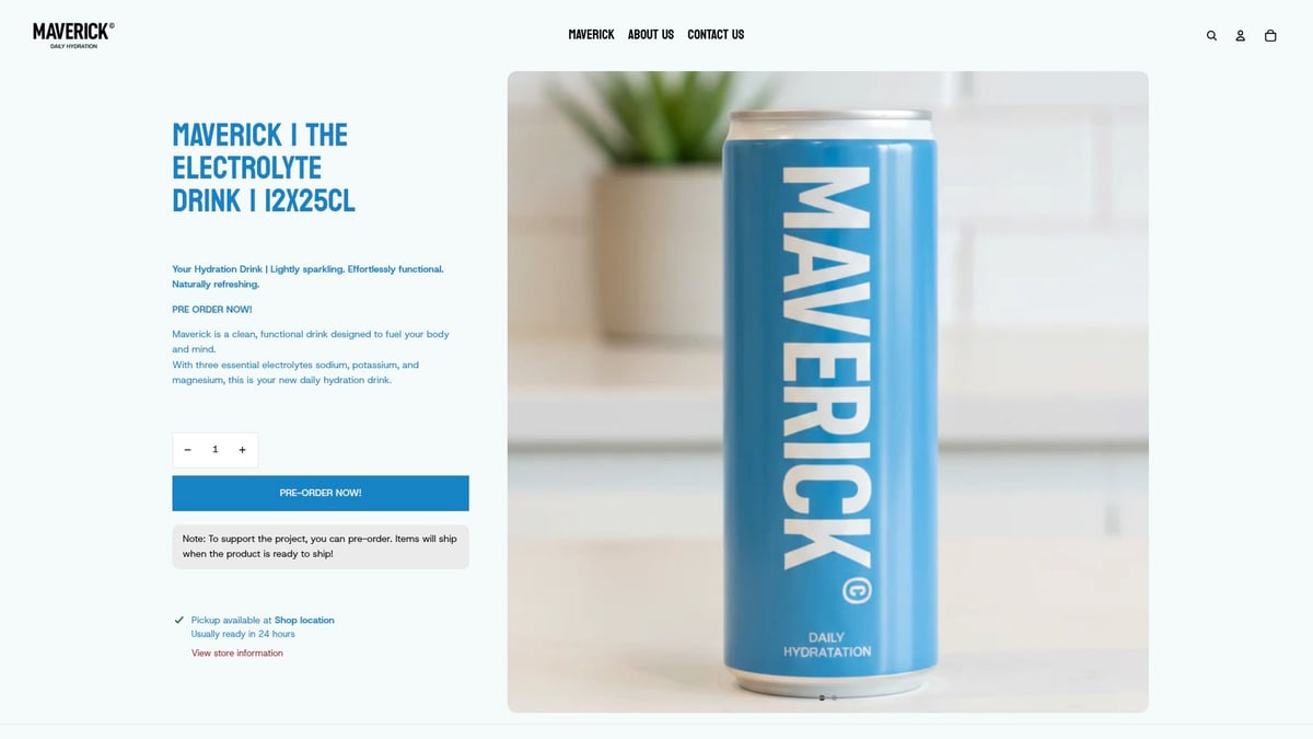 7 Best Low Sugar Hydration Drink Choices for 2026 - Maverick | The Electrolyte Drink | 12x25cl