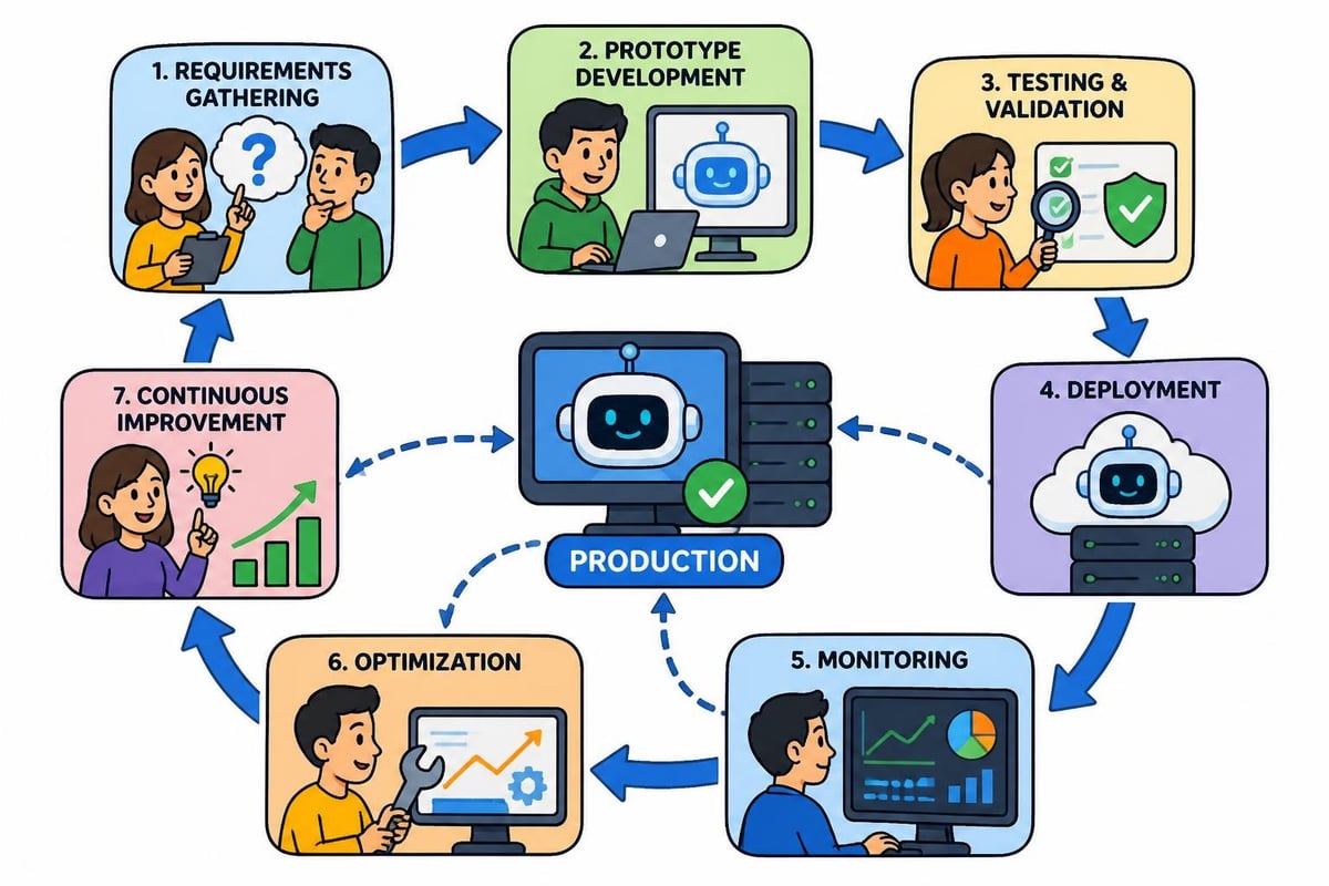AI implementation stages