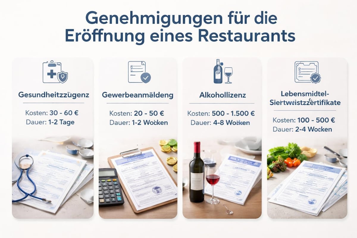 Restaurant Genehmigungen und Lizenzkosten