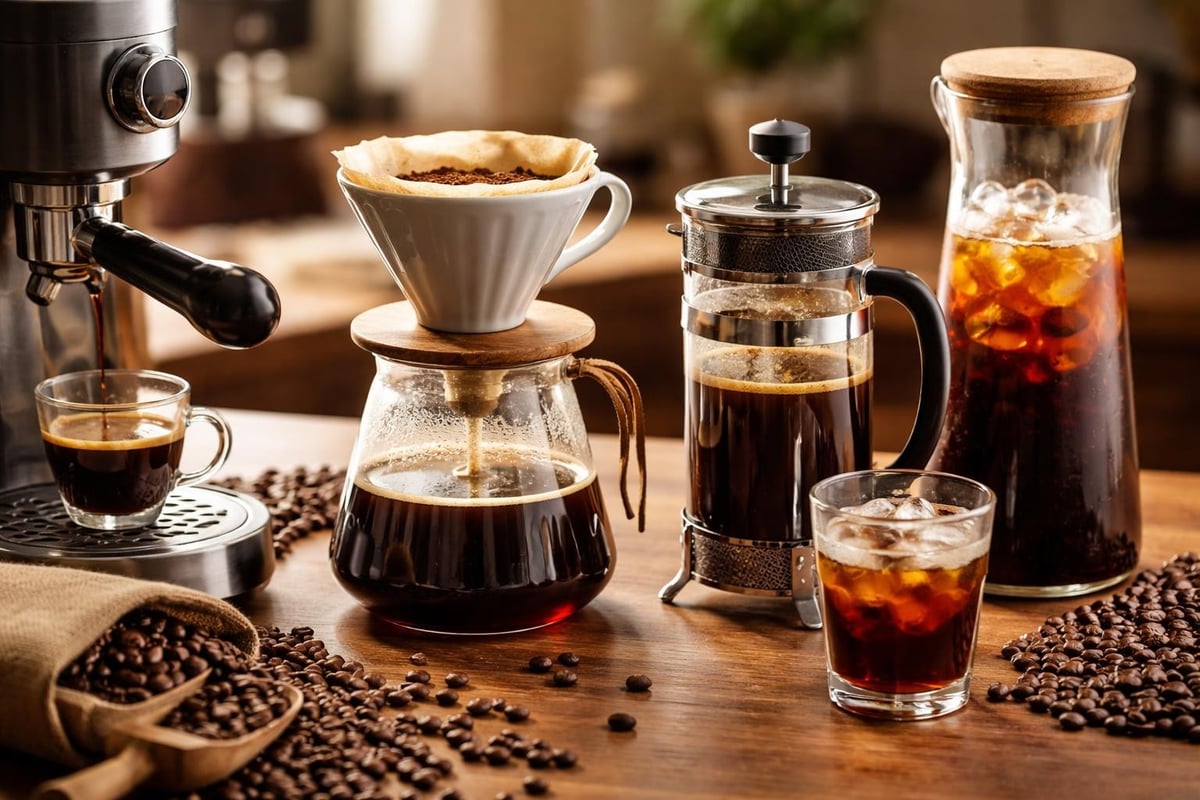 Specialty coffee brewing methods
