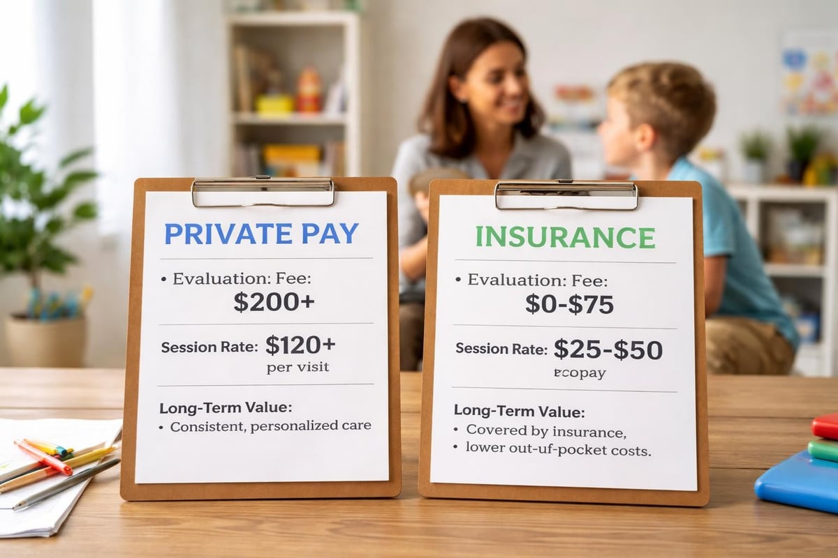 Private pay speech therapy cost breakdown