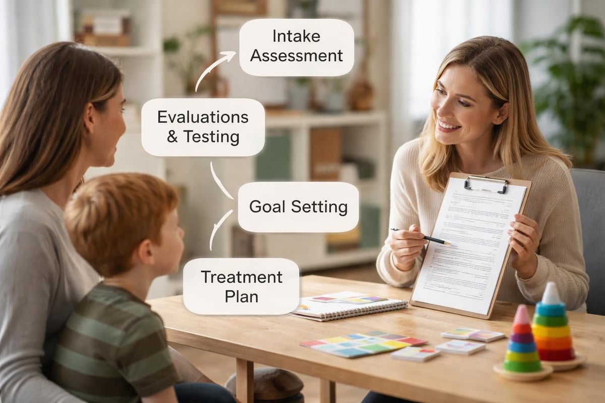 Speech therapy evaluation process