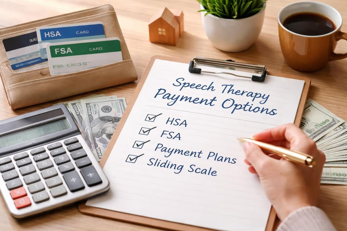 Payment options for speech therapy