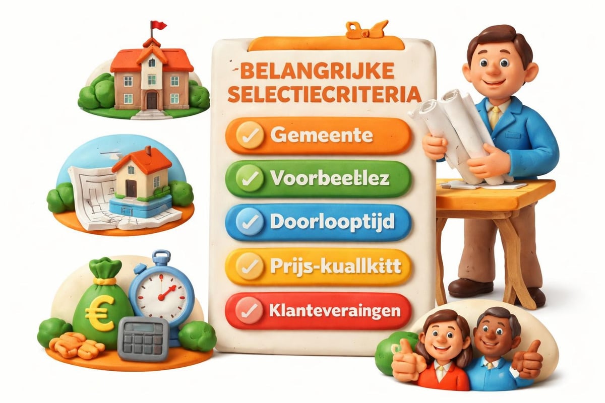 Checklist voor het selecteren van tekenbureau