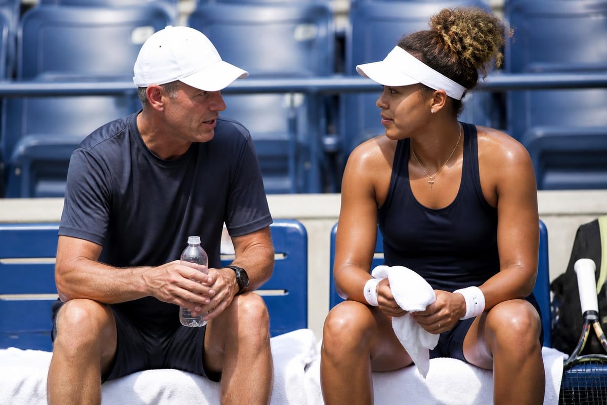 Father-daughter coaching relationship in tennis