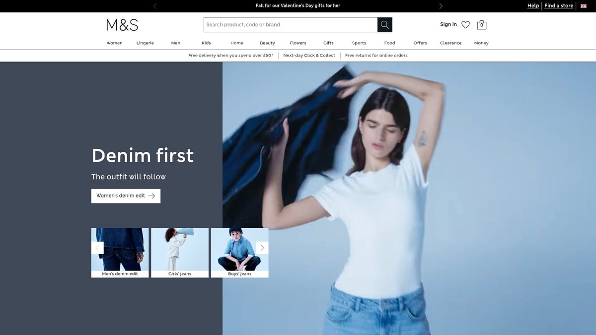 9 Best Bed Set For Double Bed Choices To Transform Your Room - Marks & Spencer Pure Cotton Printed Duvet Cover Set