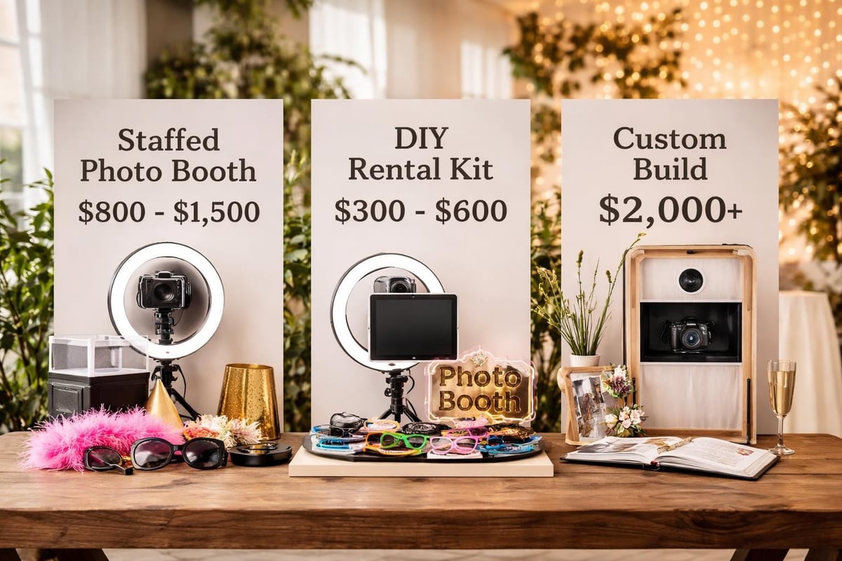 Wedding photo booth budget comparison