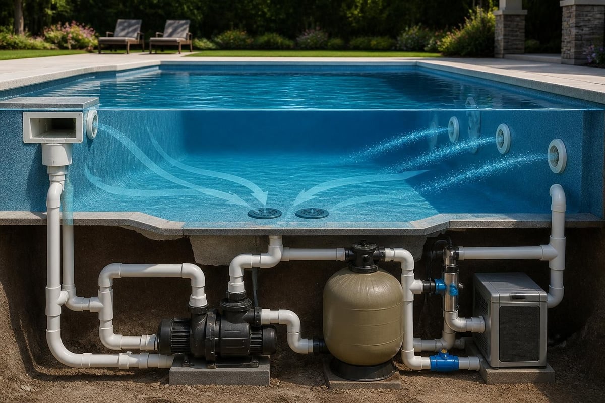 Pool water circulation system