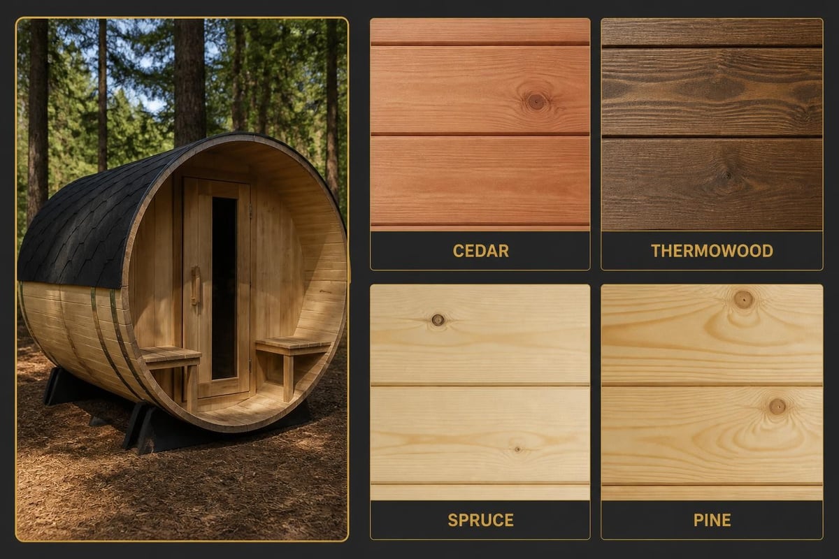 Sauna wood comparison