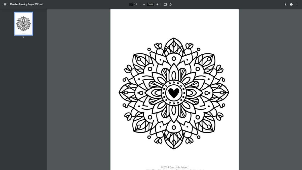 10 Best Free Mandala Coloring Pages to Print in 2025 - Heart Mandala Coloring Page