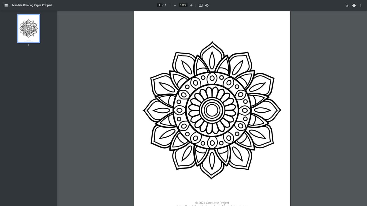 10 Best Free Mandala Coloring Pages to Print in 2025 - Flower Mandala Coloring Page