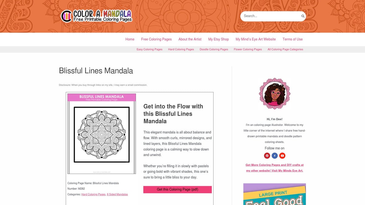 10 Best Free Mandala Coloring Pages to Print in 2025 - Blissful Lines Mandala