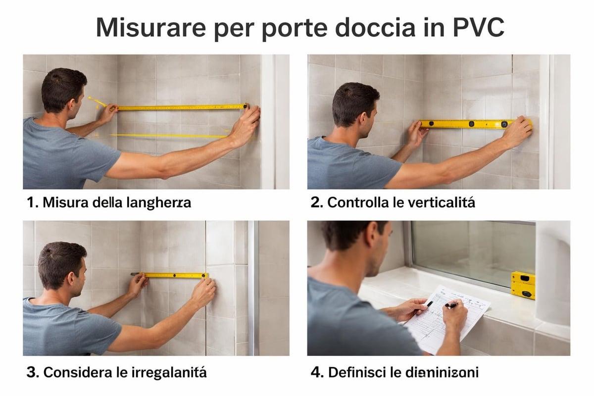 Misurazione porta doccia