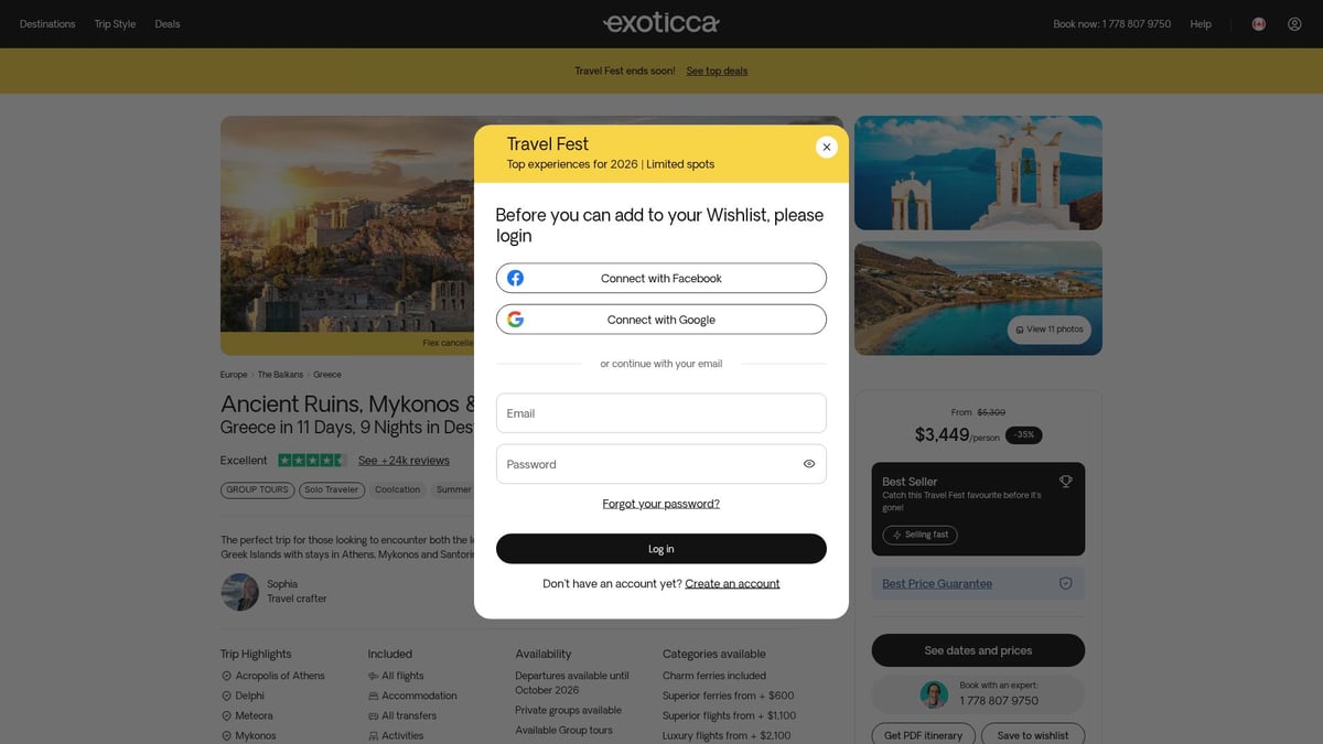 7 Best Greece Vacation Packages All Inclusive for 2026 - Ancient Ruins, Mykonos & Santorini – Exoticca