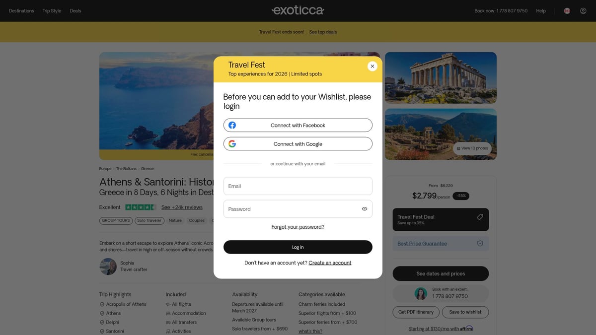 7 Best Greece Vacation Packages All Inclusive for 2026 - Athens & Santorini: History Meets Paradise – Exoticca