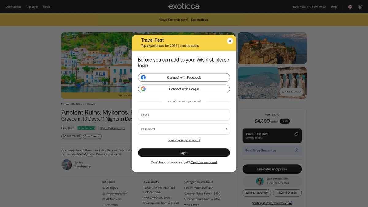 7 Best Greece Vacation Packages All Inclusive for 2026 - Ancient Ruins, Mykonos, Paros & Santorini – Exoticca