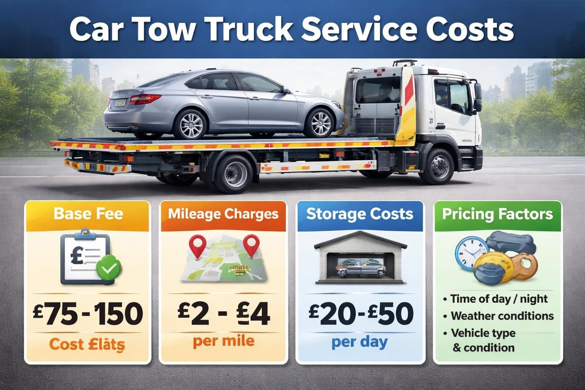 Towing service cost breakdown