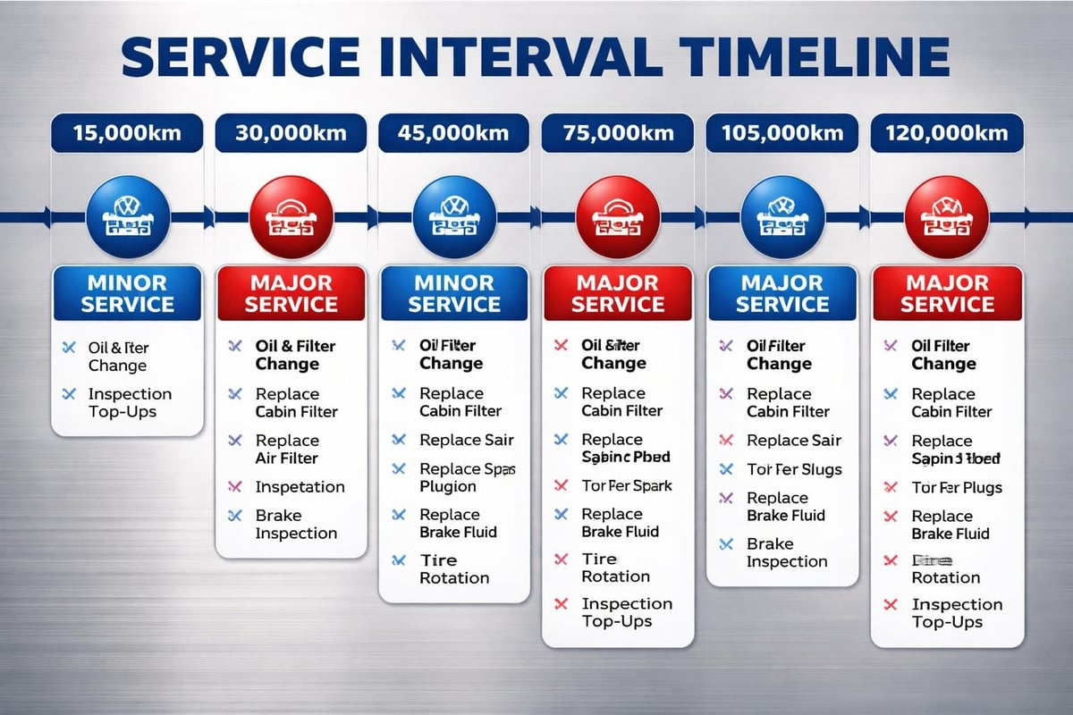 VW maintenance schedule timeline