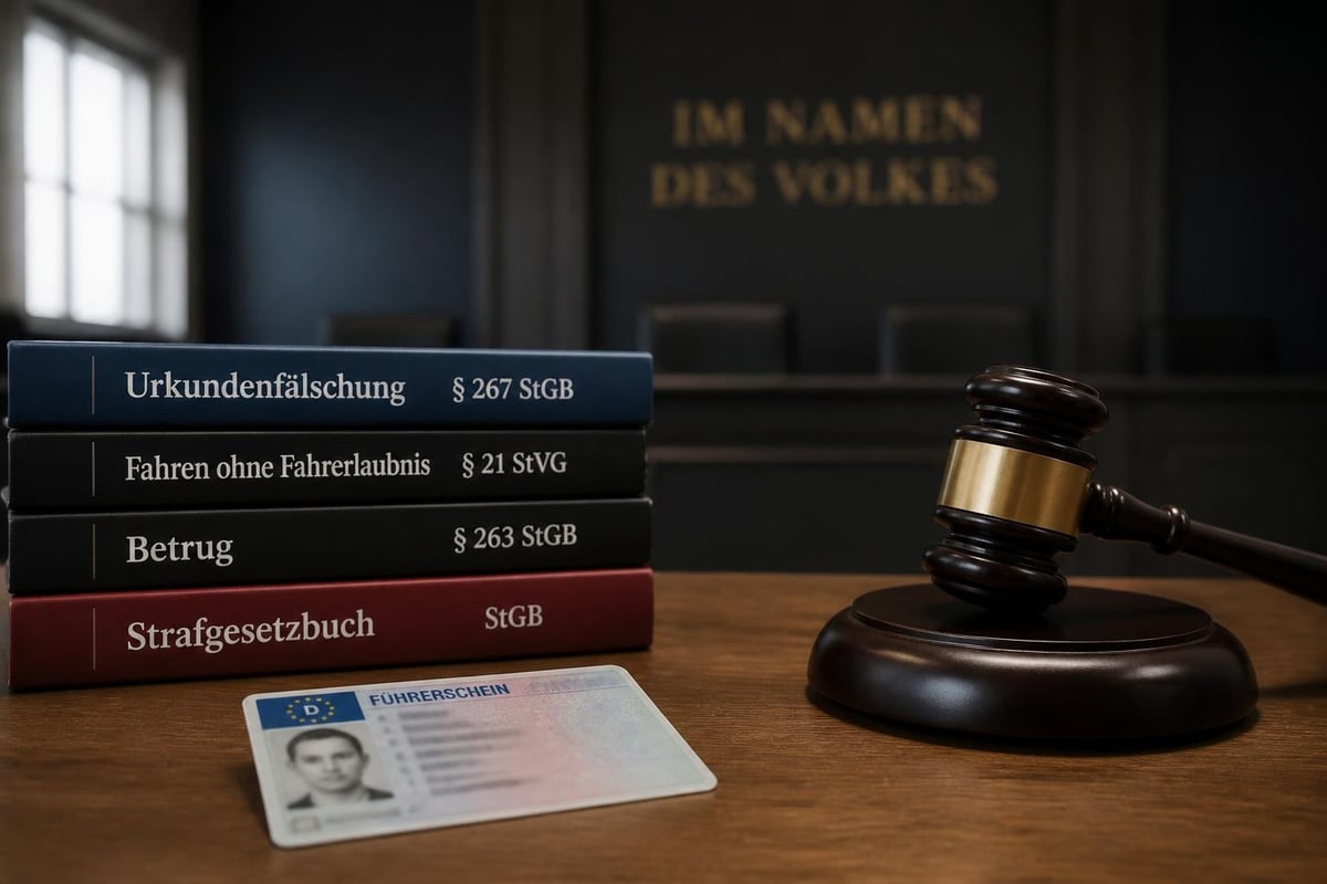 Rechtliche Konsequenzen gefälschter Führerscheine