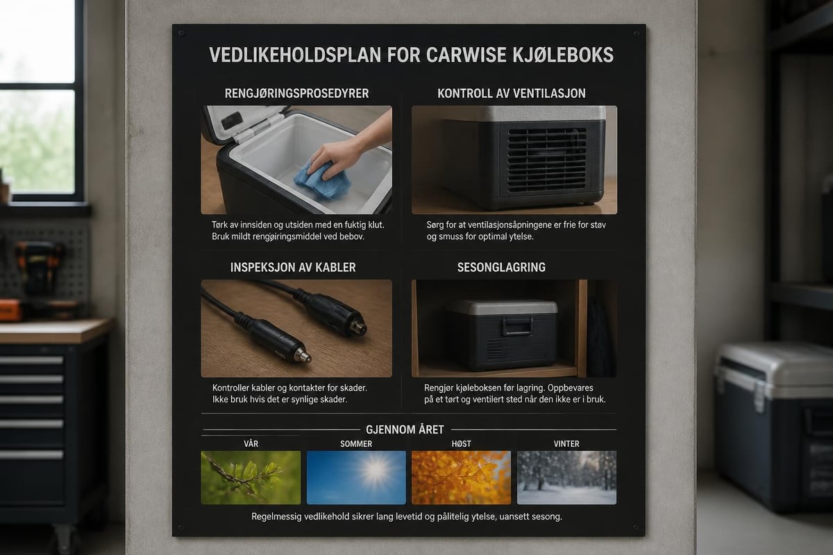 Carwise kjøleboks vedlikehold