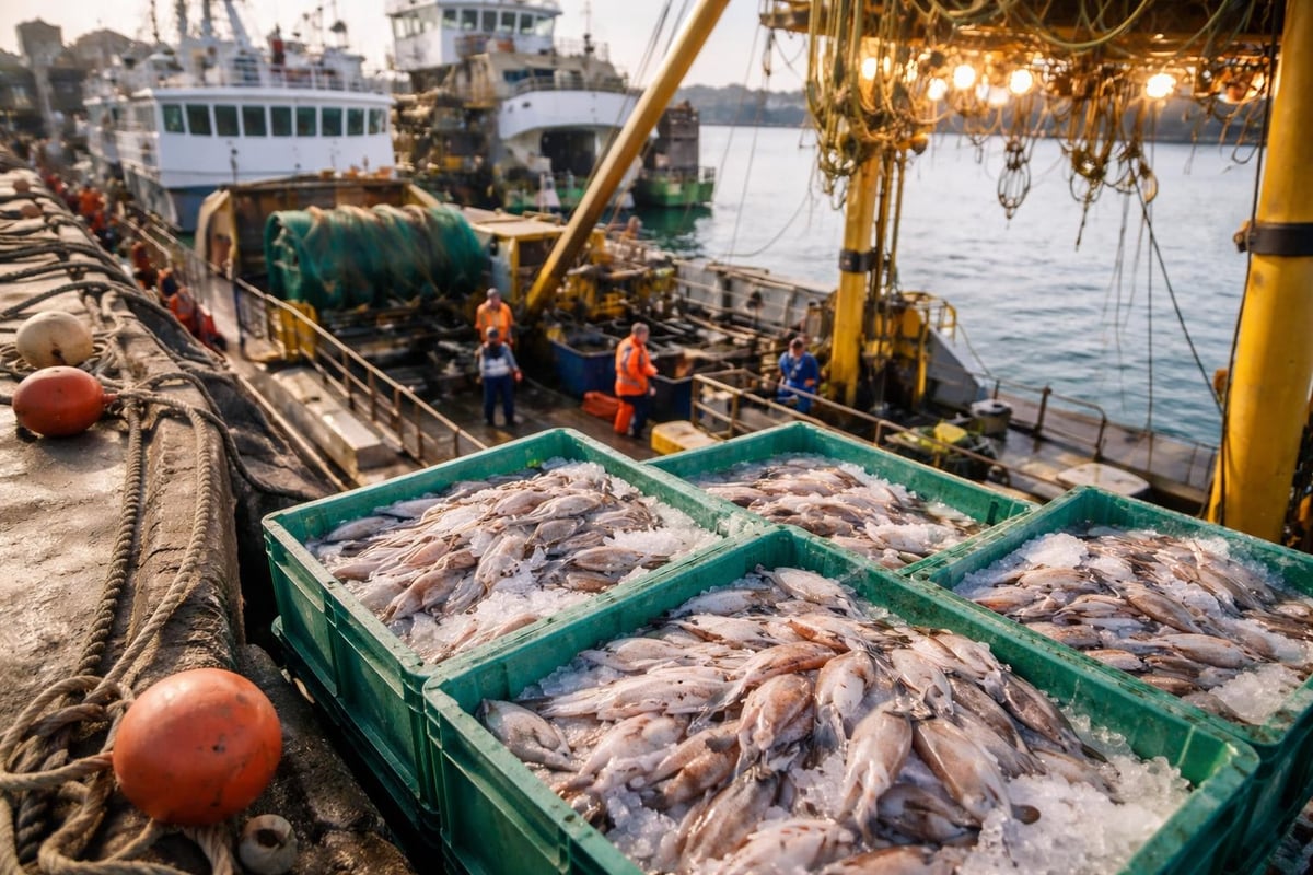 Squid jigging economics flowchart