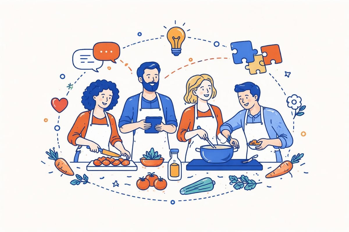 Teambuilding benefits through cooking