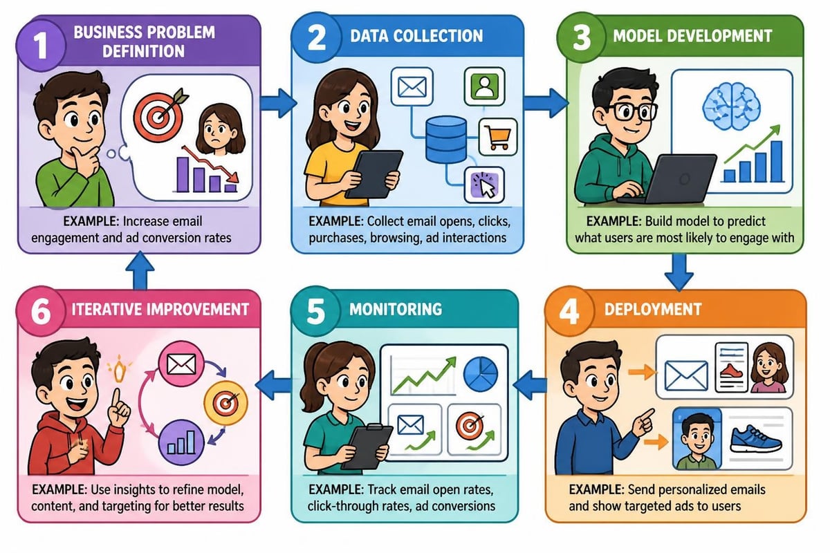 Digital marketing AI project workflow