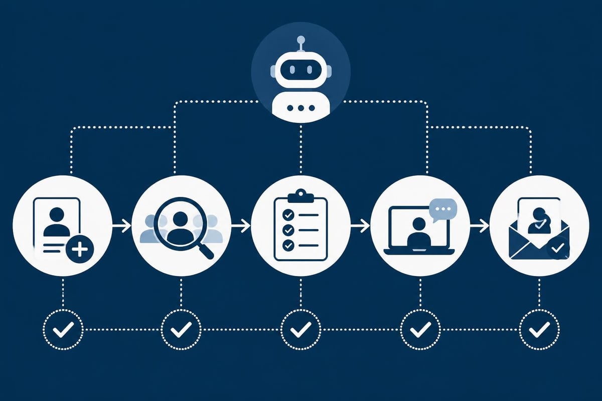 Recruiting automation workflow stages