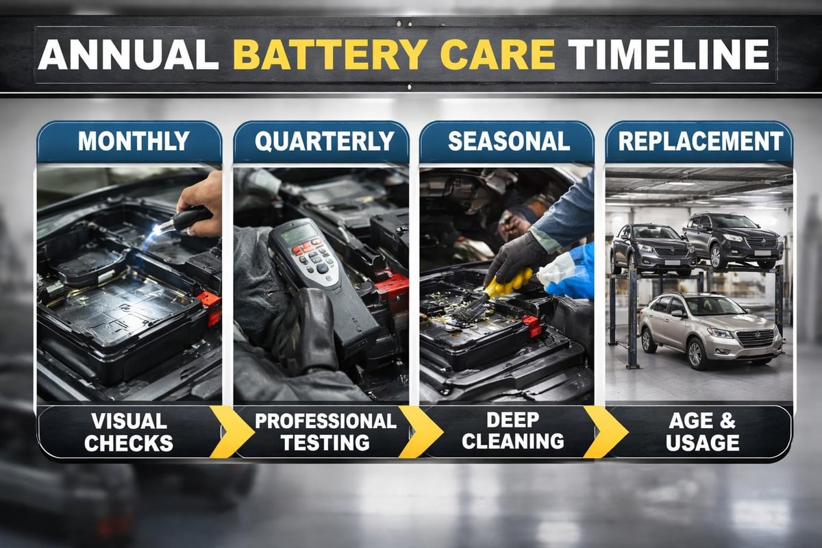 Battery maintenance schedule