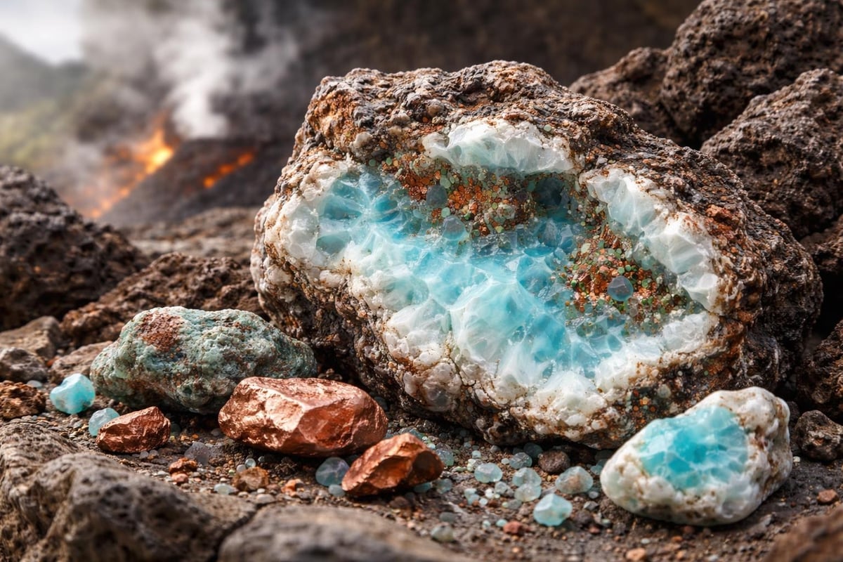 Geological formation of Larimar
