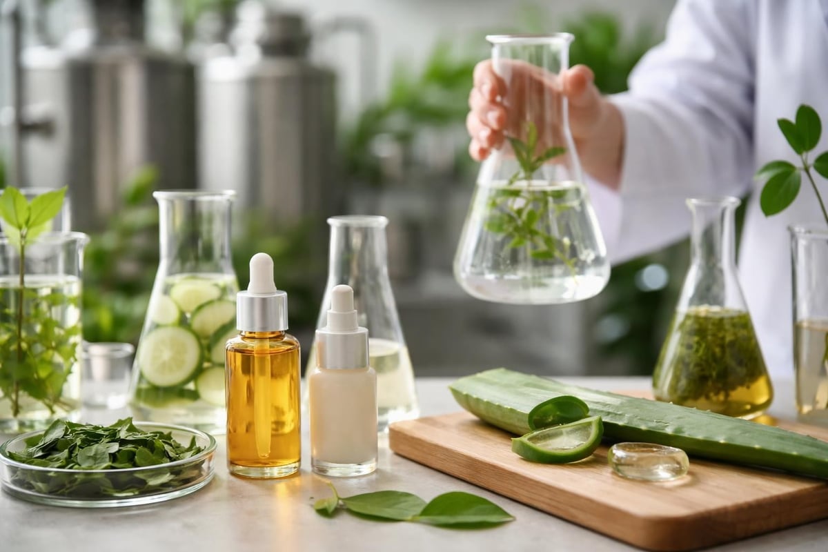 Vegan skincare formulation process