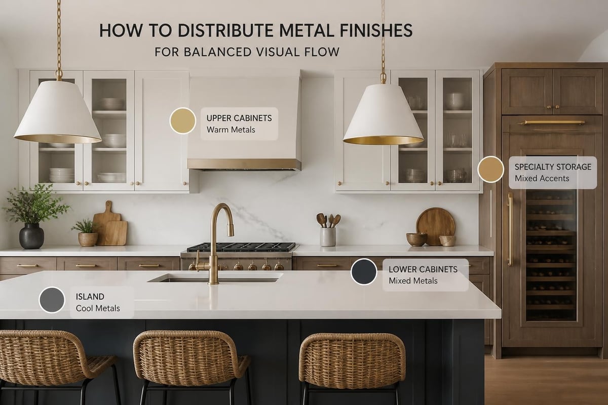 Cabinet hardware placement strategy