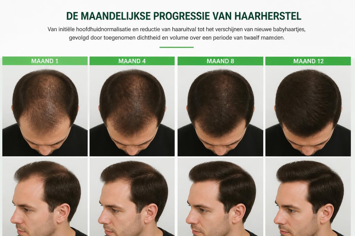 Haargroei tijdlijn herstel