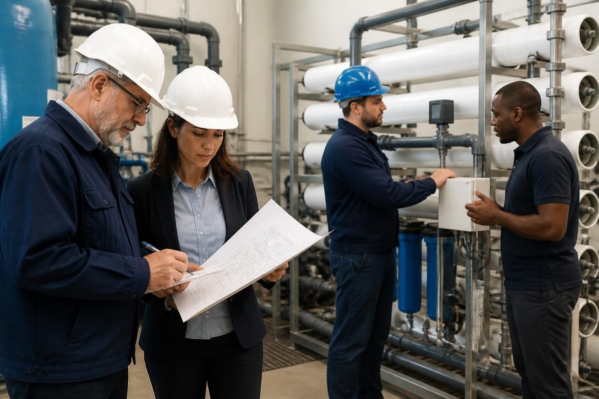 Water treatment contractor service spectrum