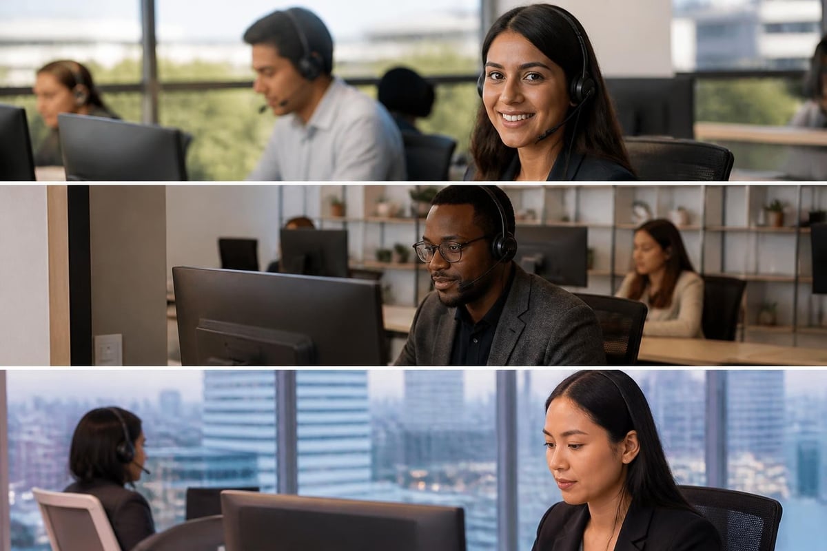 Global call center workforce structure