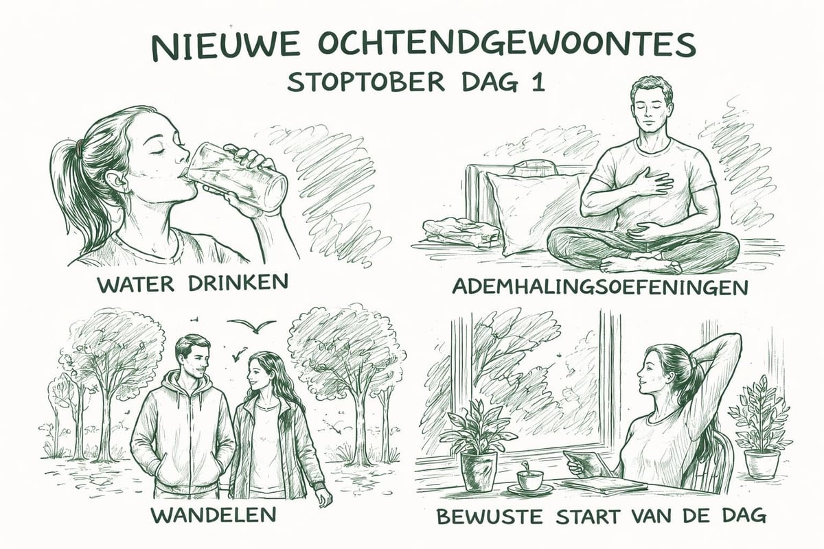Ochtendplan eerste dag stoppen met roken