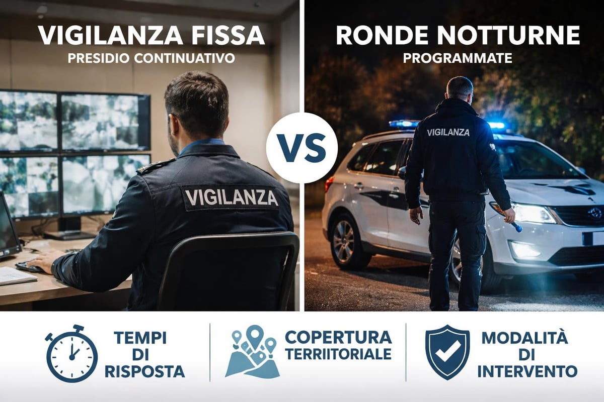 Confronto vigilanza fissa e ronde