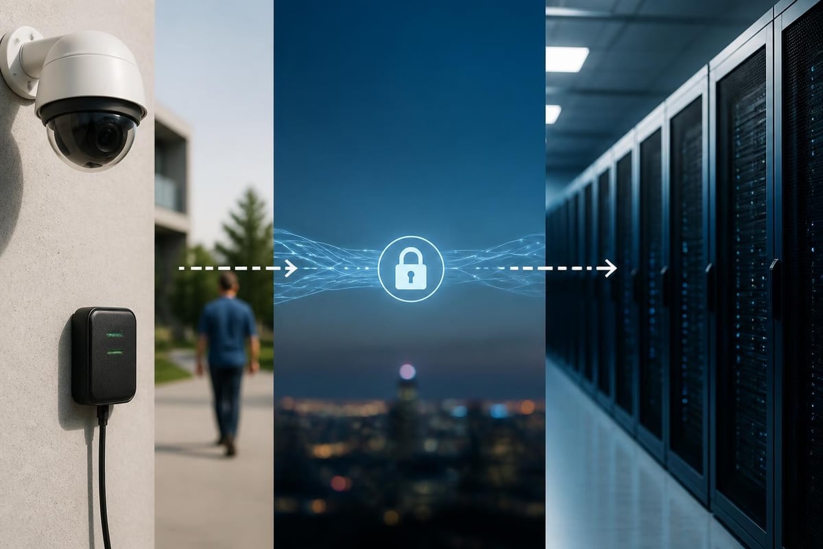 Smart camera network architecture