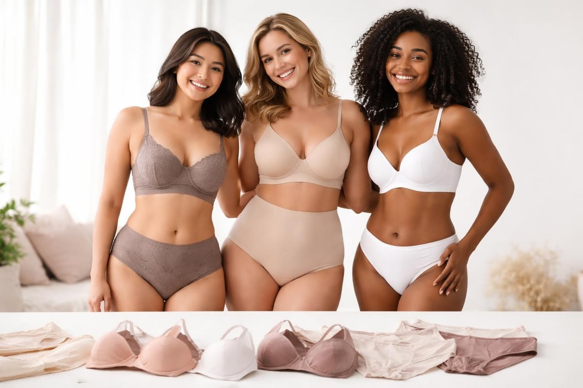 Bra undies size comparison