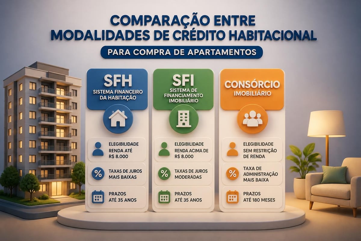Opções de financiamento imobiliário