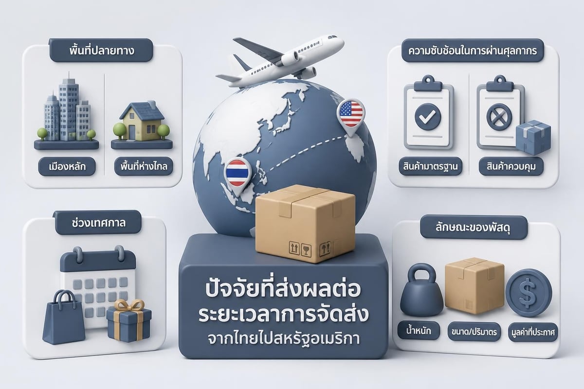 Factors affecting delivery time