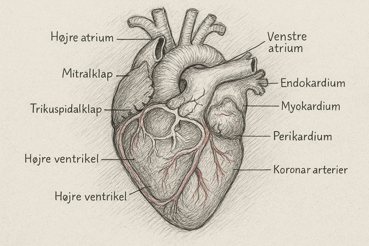 Hjertets Anatomi: Opbygning og Funktion