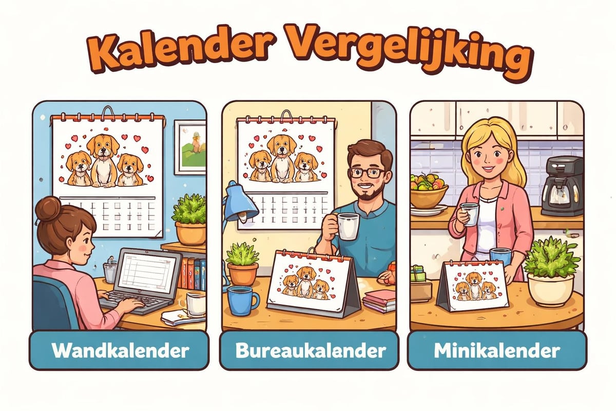 Verschillende kalenderformaten