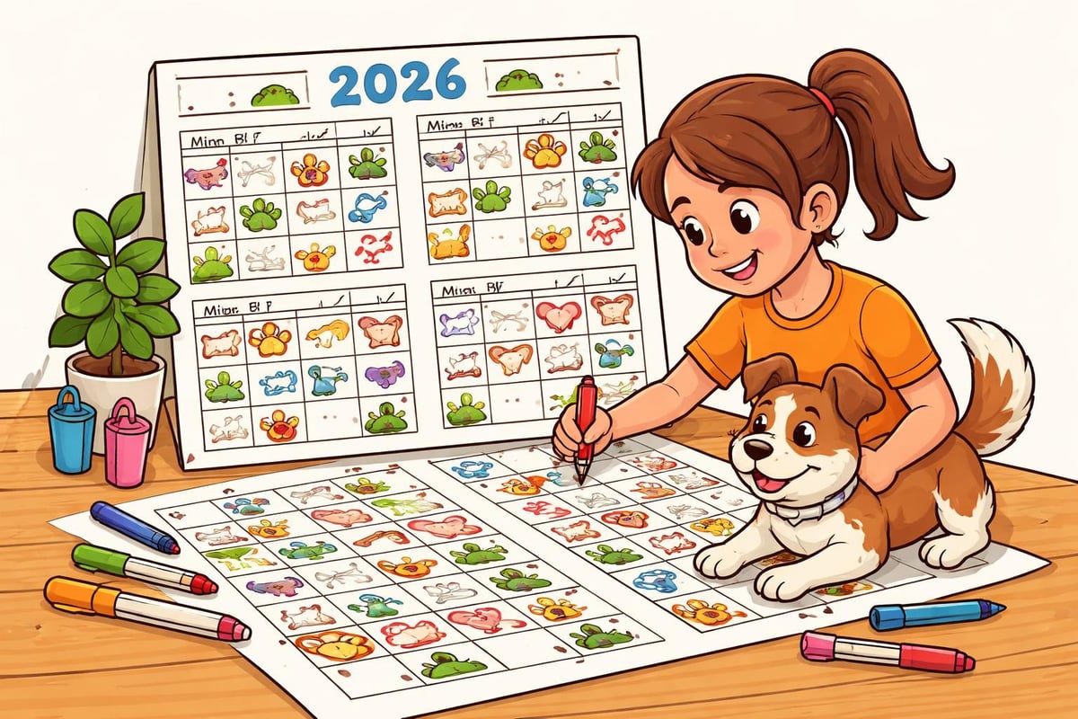 Kalender als planning voor hondenactiviteiten