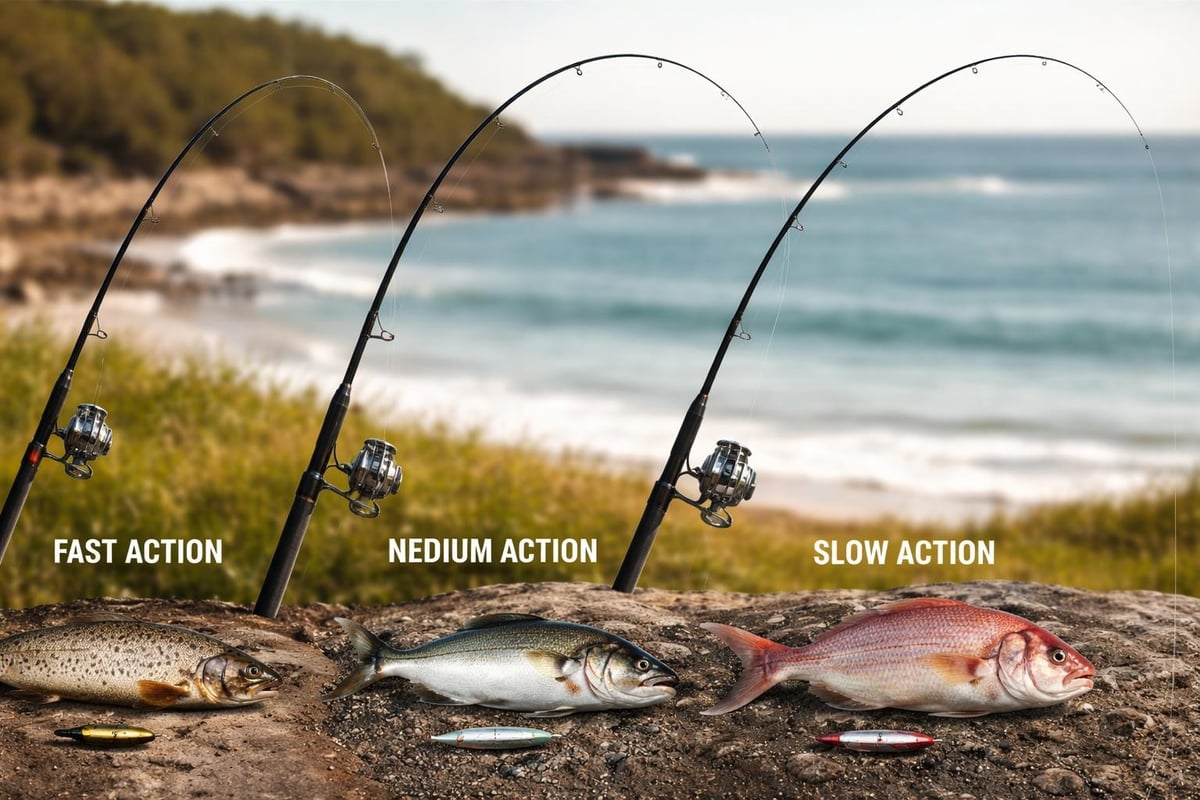 Rod action types comparison