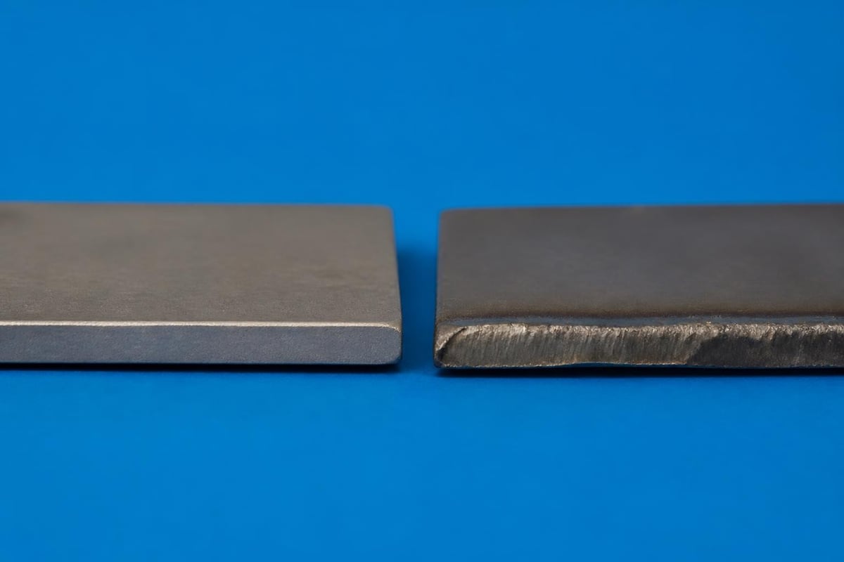 Cut edge quality comparison