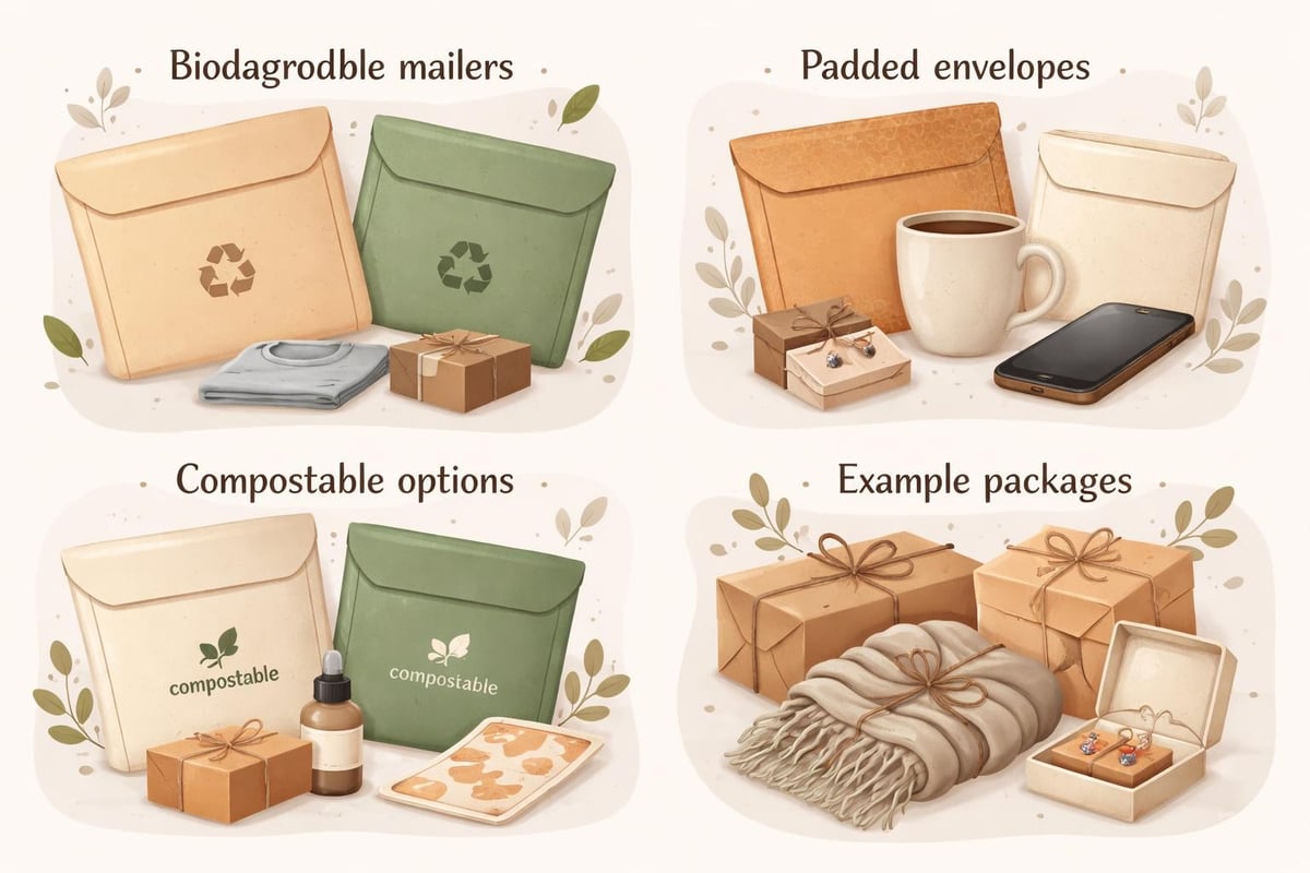 Types of mail packaging bags